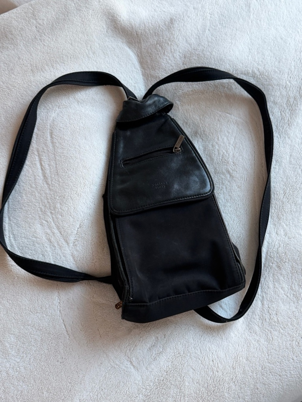 Black Sling Crossbody Bag / Backpack